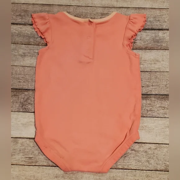 Gymboree Butterfly Spring Onesie Plaid Butterfly Appliques Girl Size 18-24 M - Picture 2 of 4